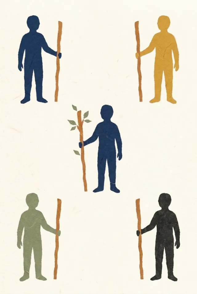 완드의 5 카드 그림