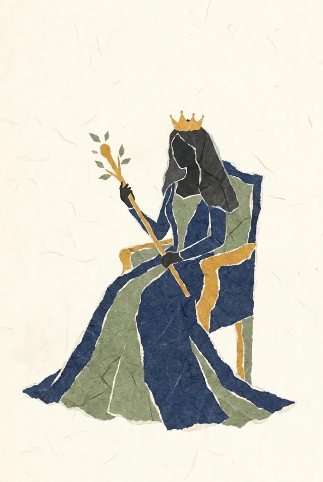 완드의 여왕 카드 그림